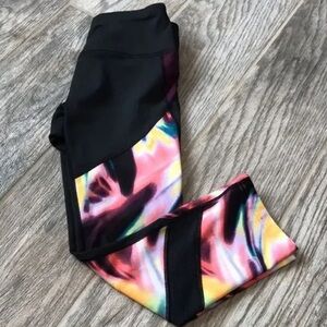 Reebok cropped multicolor workout pants